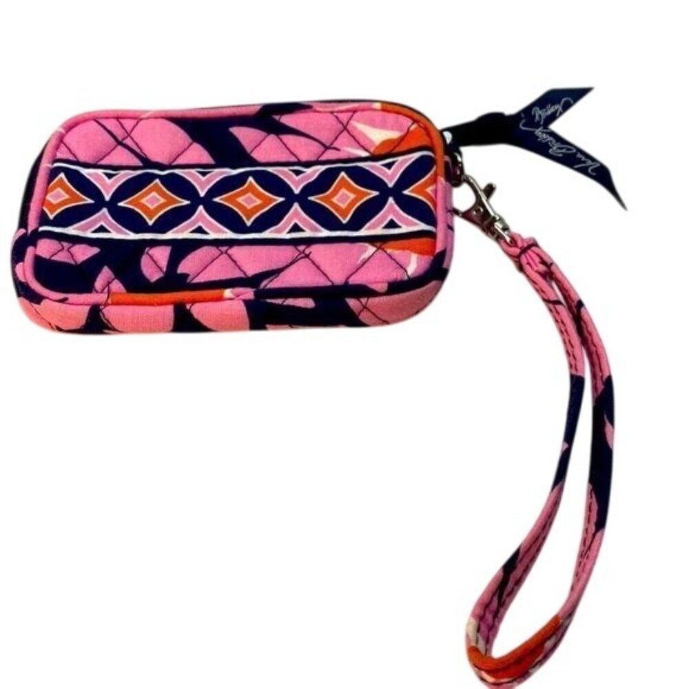 Vera Bradley Pink & Orange Floral Wristlet Pouch